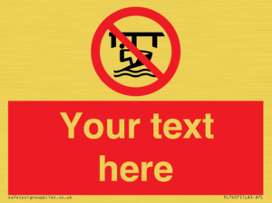 Custom Do not use watercraft in the vicinity of piers